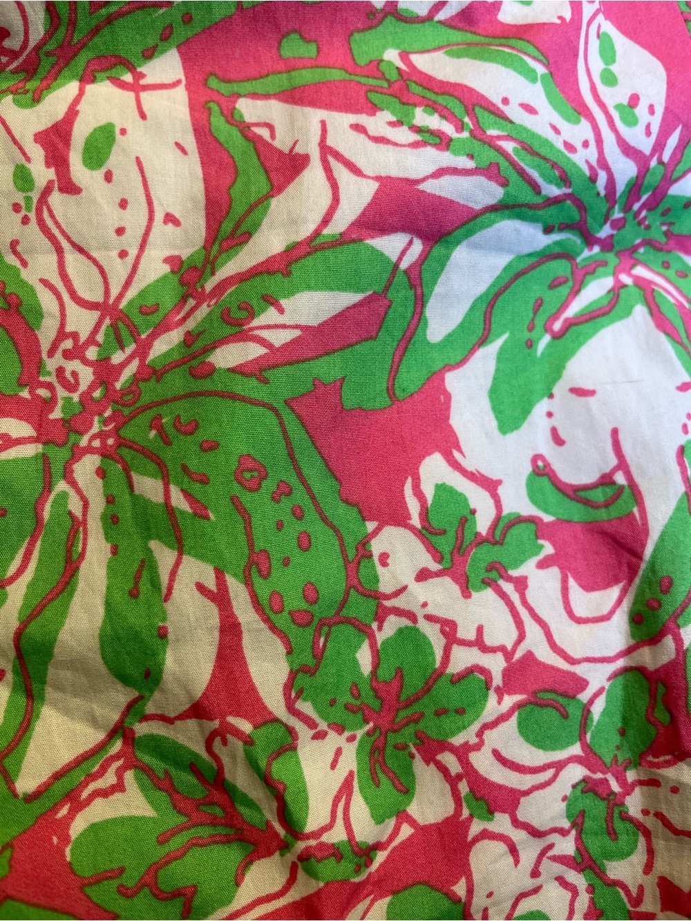 Lilly Pulitzer Strapless Floral Print Dress White, Pink & Green Women’s Size 4 - Picture 4 of 11